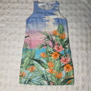100% silk Tommy Bahama tropical dress.